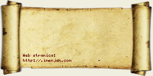 Jana Aljančić vizit kartica